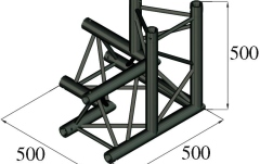 Sistem de truss în 3 puncte Alutruss TRILOCK S-PAL-34 3-Way Corner \/ left
